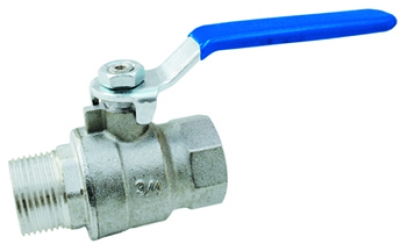 M/F ball valve with handle steel - full flow